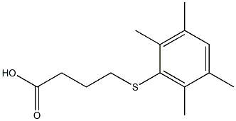 4-[(2,3,5,6-Tetramethylphenyl)thio]butyric acid Struktur