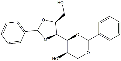 1-O,3-O:4-O,5-O-Dibenzylidene-L-glucitol Struktur