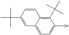 1,6-Di-tert-butyl-2-naphthol Struktur