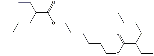 Bis(2-ethylhexanoic acid)1,6-hexanediyl ester Struktur