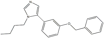 1-Butyl-5-(3-benzyloxyphenyl)-1H-imidazole Struktur