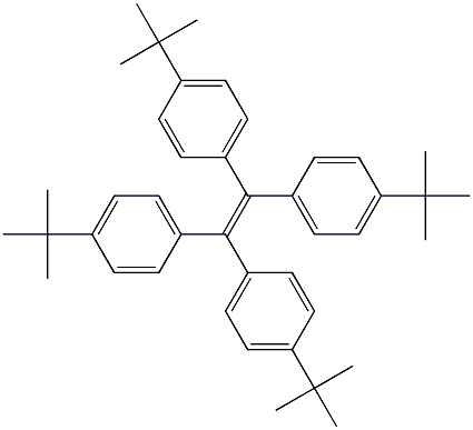 1,1,2,2-Tetrakis(4-tert-butylphenyl)ethene Struktur