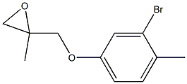 3-Bromo-4-methylphenyl 2-methylglycidyl ether Struktur