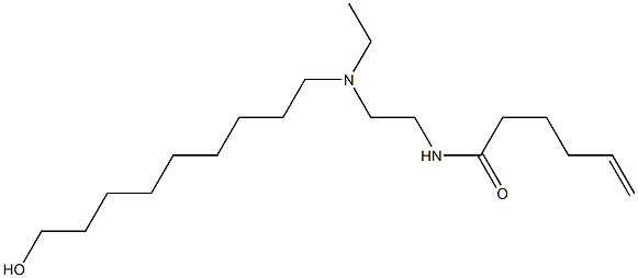 N-[2-[N-Ethyl-N-(9-hydroxynonyl)amino]ethyl]-5-hexenamide Struktur