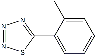 5-(2-Methylphenyl)-1,2,3,4-thiatriazole Struktur