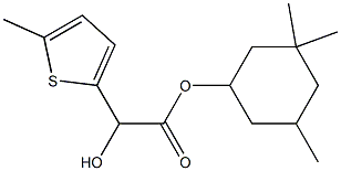 2-(5-Methyl-2-thienyl)glycolic acid 3,3,5-trimethylcyclohexyl ester Struktur