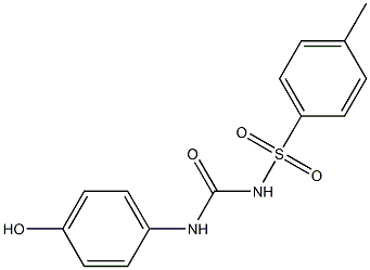 1-[4-Hydroxyphenyl]-3-(4-methylphenylsulfonyl)urea Struktur