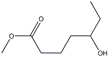 5-Hydroxyenanthic acid methyl ester Struktur