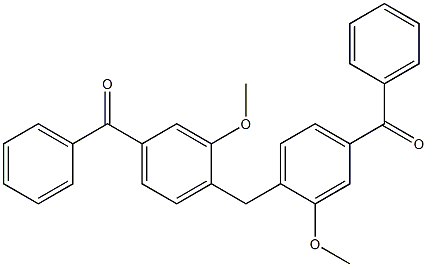 4,4''-Methylenebis(3-methoxybenzophenone) Struktur