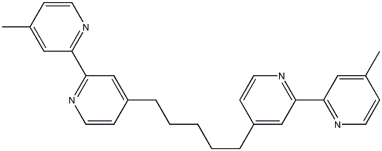 4,4''-(Pentamethylene)bis(4'-methyl-2,2'-bipyridine) Struktur