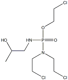 N,N-Bis(2-chloroethyl)-N'-(2-hydroxypropyl)diamidophosphoric acid 2-chloroethyl ester Struktur