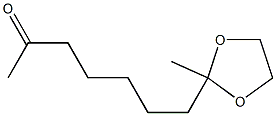 2-Methyl-2-(6-oxoheptyl)-1,3-dioxolane Struktur