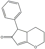 2,3,4,4a-Tetrahydro-5-phenylcyclopenta[b]pyran-6(5H)-one Struktur