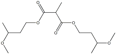 Methylmalonic acid bis(3-methoxybutyl) ester Struktur