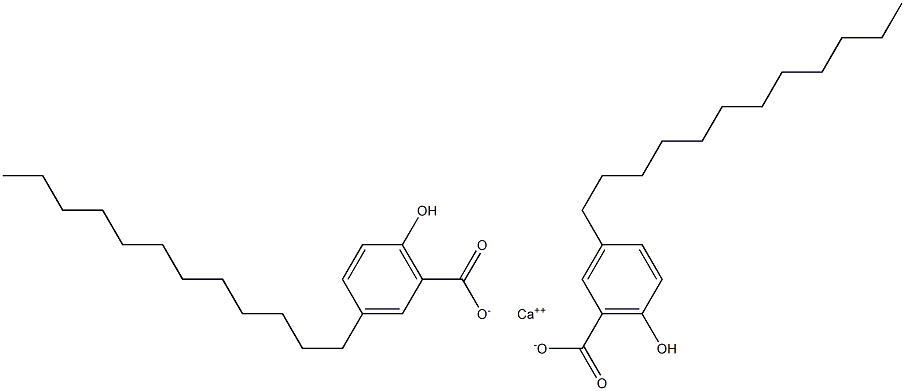 Bis(3-dodecyl-6-hydroxybenzoic acid)calcium salt Struktur