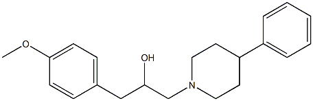 1-(4-Methoxyphenyl)-3-(4-phenyl-1-piperidinyl)-2-propanol Struktur