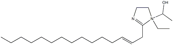 1-Ethyl-1-(1-hydroxyethyl)-2-(2-pentadecenyl)-2-imidazoline-1-ium Struktur