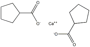 Bis(cyclopentanecarboxylic acid)calcium salt Struktur