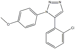 1-(4-Methoxyphenyl)-5-(2-chlorophenyl)-1H-1,2,3-triazole Struktur