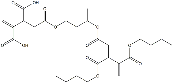 4,4'-[1-Methyl-1,3-propanediylbis(oxycarbonyl)]bis(1-butene-2,3-dicarboxylic acid dibutyl) ester Struktur