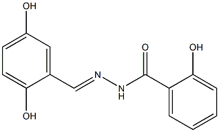 1-(2,5-Dihydroxybenzylidene)-2-(2-hydroxybenzoyl)hydrazine Struktur