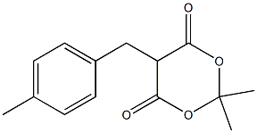 2-(4-Methylbenzyl)malonic acid isopropylidene ester Struktur