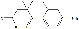 4,4a,5,6-Tetrahydro-4a-methyl-8-amino-benzo[h]cinnolin-3(2H)-one Struktur