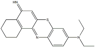 9-(Diethylamino)-1,2,3,4-tetrahydro-5H-benzo[a]phenothiazin-5-imine Struktur