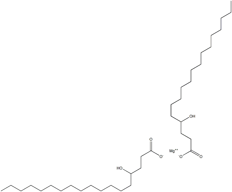 Bis(4-hydroxyoctadecanoic acid)magnesium salt Struktur