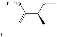 [Z,(-)]-1-[(S)-1-Methoxyethyl]-1-propenylmercury(II) iodide Struktur