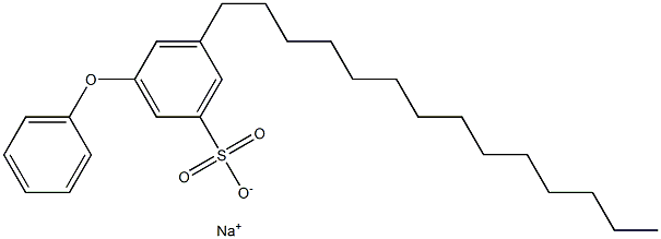 3-Phenoxy-5-tetradecylbenzenesulfonic acid sodium salt Struktur