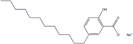 3-Dodecyl-6-hydroxybenzoic acid sodium salt Struktur