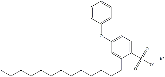 4-Phenoxy-2-tridecylbenzenesulfonic acid potassium salt Struktur