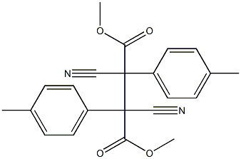 2,3-Dicyano-2,3-bis(p-tolyl)butanedioic acid dimethyl ester Struktur