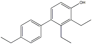 2,3-Diethyl-4-(4-ethylphenyl)phenol Struktur