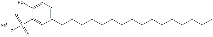 2-Hydroxy-5-hexadecylbenzenesulfonic acid sodium salt Struktur