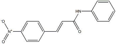 N-Phenyl-4-nitrocinnamamide Struktur