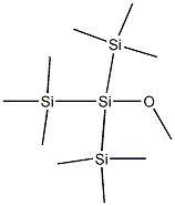 Methoxytris(trimethylsilyl)silane Struktur