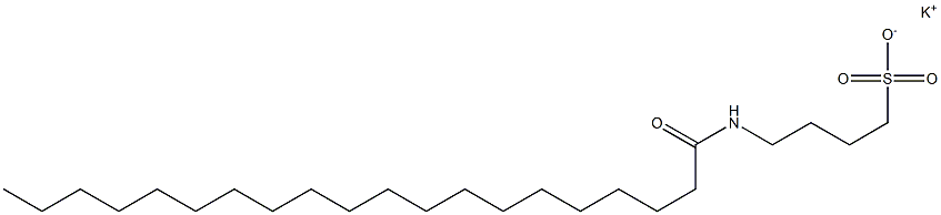 4-[(1-Oxoicosyl)amino]-1-butanesulfonic acid potassium salt Struktur