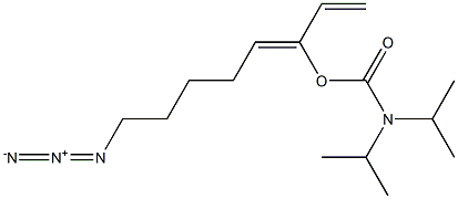 N,N-Diisopropylcarbamic acid (3Z)-8-azido-1,3-octadien-3-yl ester Struktur