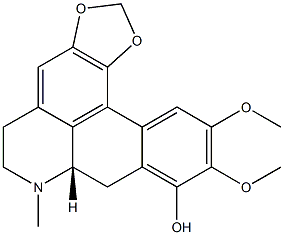 (7aS)-6,7,7a,8-Tetrahydro-10,11-dimethoxy-7-methyl-5H-benzo[g]-1,3-benzodioxolo[6,5,4-de]quinolin-9-ol Struktur