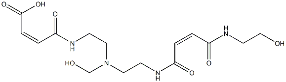 (5Z,16Z)-1-Hydroxy-11-(hydroxymethyl)-4,7,15-trioxo-3,8,11,14-tetraazaoctadeca-5,16-dien-18-oic acid Struktur