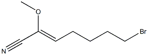 7-Bromo-2-methoxy-2-heptenenitrile Struktur