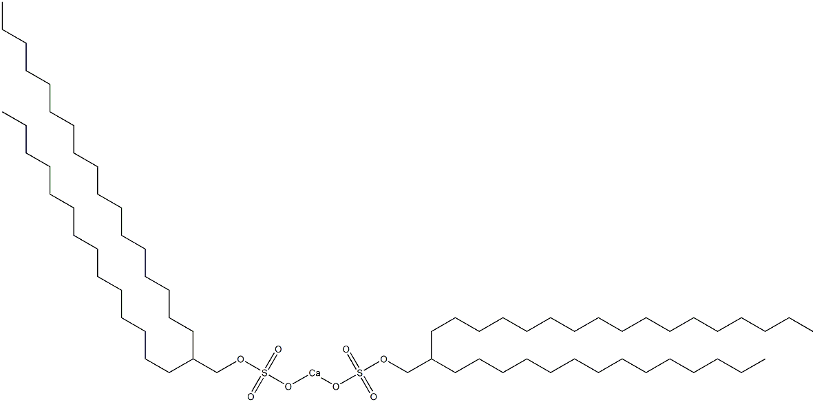 Bis(2-tetradecylnonadecyloxysulfonyloxy)calcium Struktur