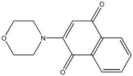 2-Morpholinonaphthalene-1,4-dione Struktur