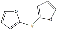 Di(2-furyl)mercury(II) Struktur