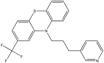 10-[3-(3-Pyridyl)propyl]-2-(trifluoromethyl)-10H-phenothiazine Struktur