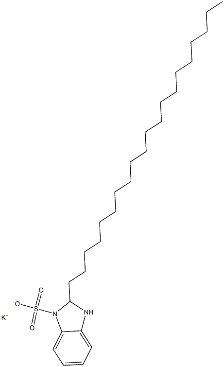 2,3-Dihydro-2-icosyl-1H-benzimidazole-1-sulfonic acid potassium salt Struktur