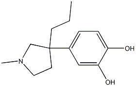 4-(1-Methyl-3-propyl-3-pyrrolidinyl)pyrocatechol Struktur