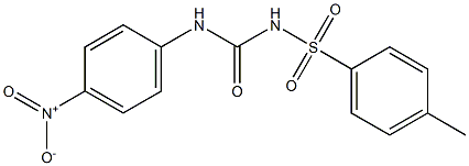 1-(p-Tolylsulfonyl)-3-(4-nitrophenyl)urea Struktur